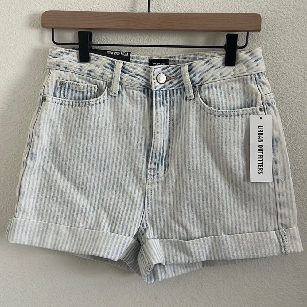 BDG distressed striped shorts are from Urban Outfitters. Never worn with tags.